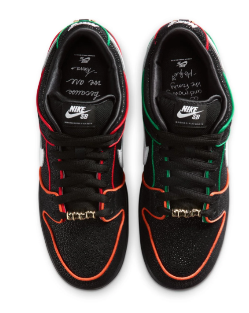 Nike SB Dunk Low Pro QS Black/White/Challenge Red | Challenge Cadence