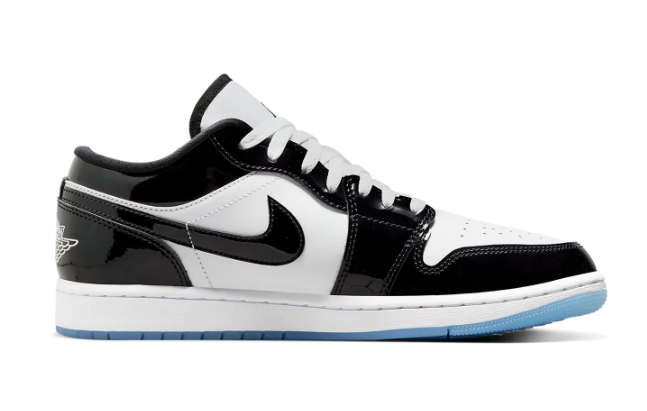 Air Jordan 1 Low SE 'Black White Concord' (F1C329) | Contrast Coda