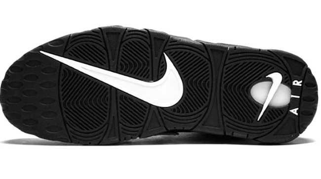 Nike Air More Uptempo 'Black White' | Bold Type | 414962-00