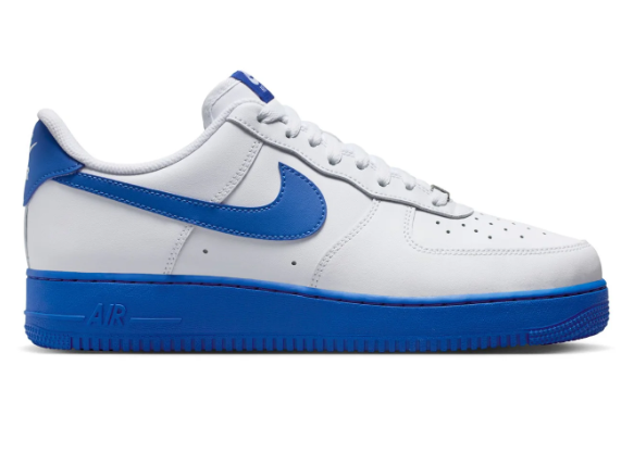 Nike Air Force 1 Low '07 'White/Game Royal' Men's Sneakers | Blue Chip Classic