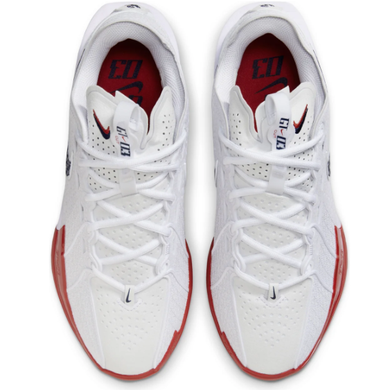 Nike Air Zoom GT Cut 3 EP 'White Black Red' | Overtime Spark | DV2918-103