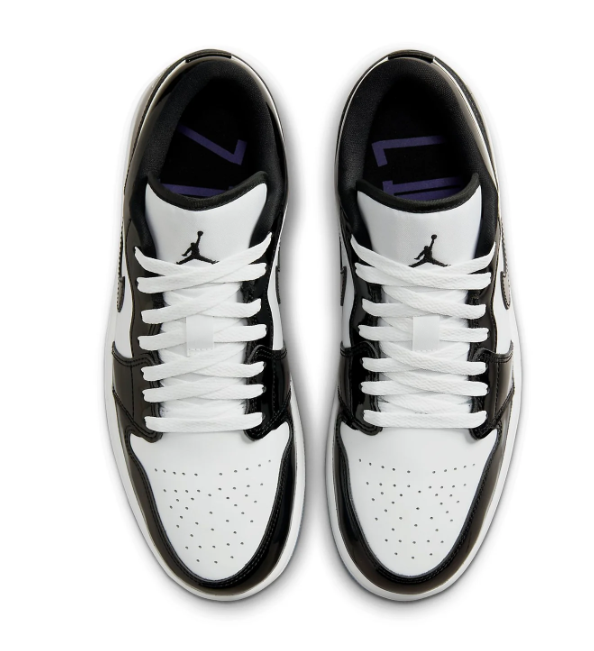 Air Jordan 1 Low SE 'Black White Concord' (F1C329) | Contrast Coda